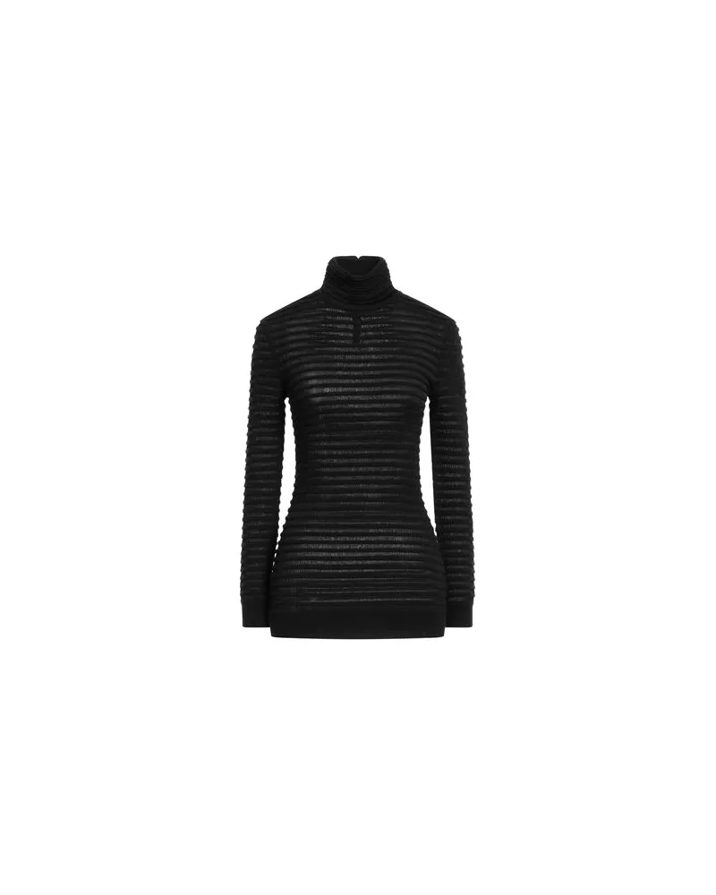 Valentino Garavani LE NOIR - STRICKWAREN - Rollkragenpulloverauf YOOX.COM Schwarz
