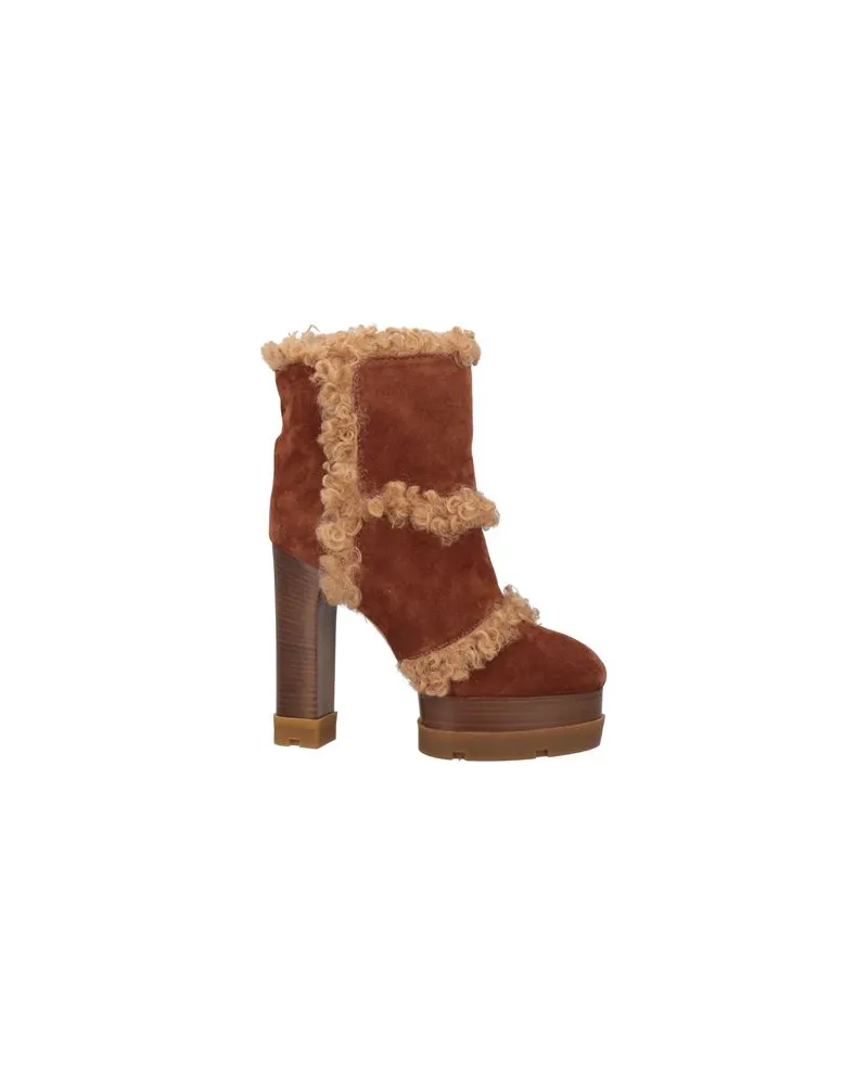 Casadei SCHUHE - Stiefelettenauf YOOX.COM Braun