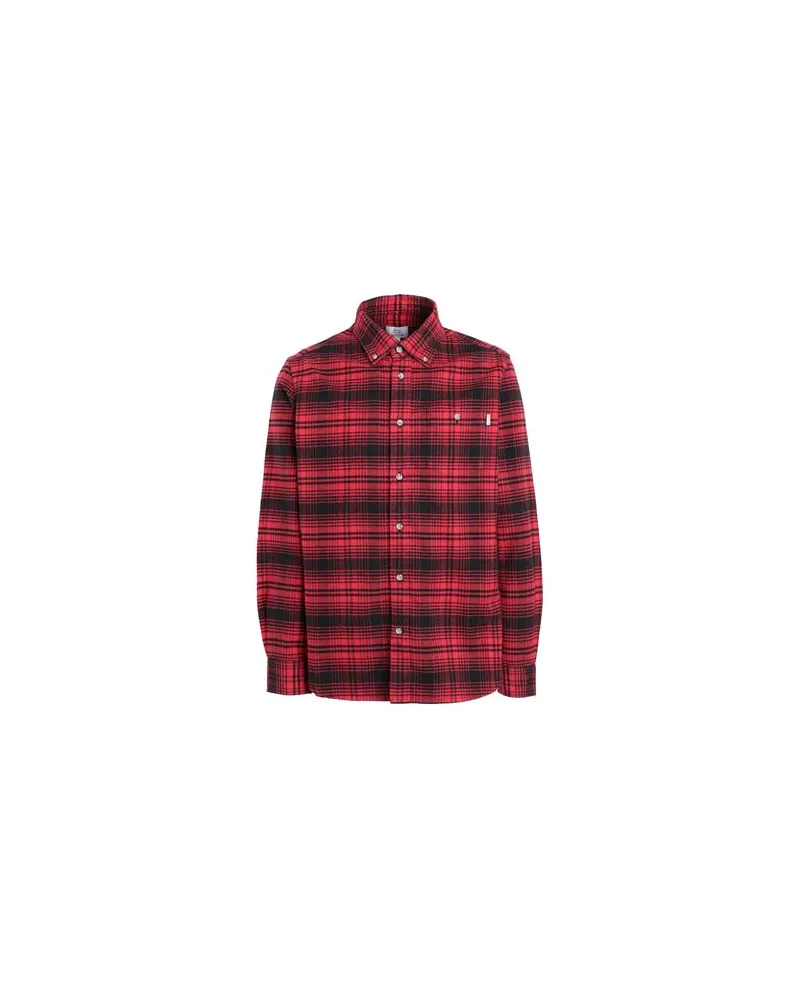 Woolrich TRADITIONAL FLANNEL SHIRT  - TOPS - Hemdenauf YOOX.COM Rot