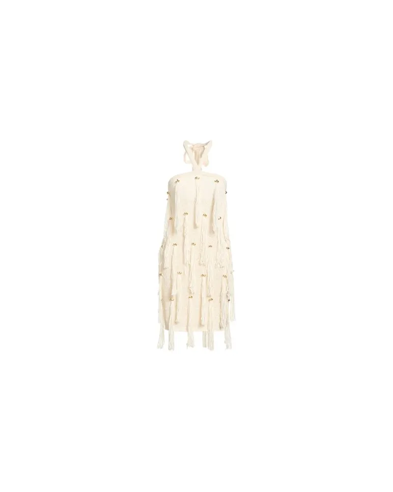Alanui KLEIDER - Midi-Kleiderauf YOOX.COM Cremeweiß