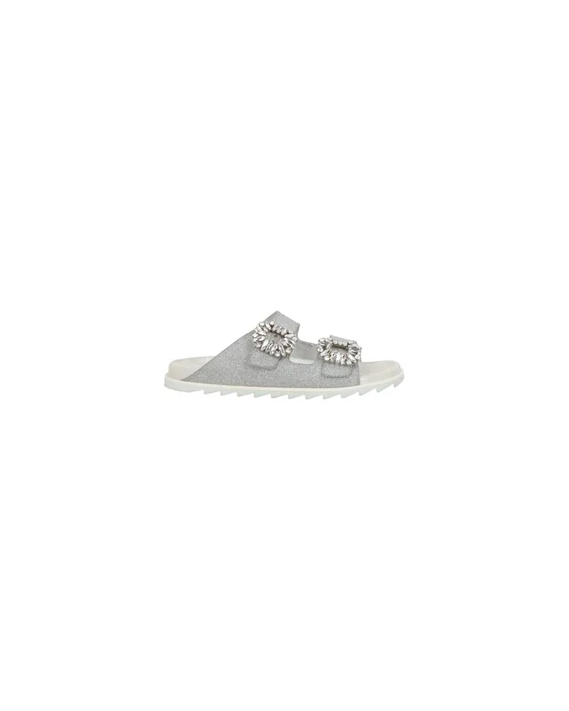 Roger Vivier SCHUHE - Sandalenauf YOOX.COM Silber