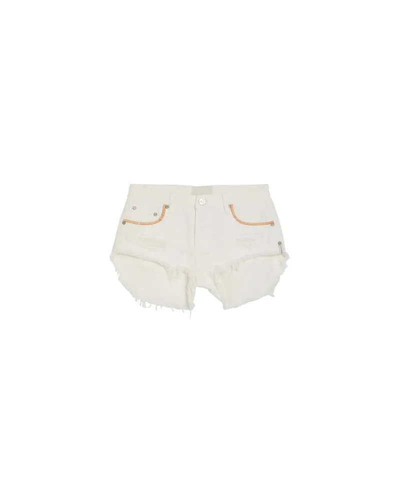 One Teaspoon HOSEN & RÖCKE - Jeansshortsauf YOOX.COM Elfenbein