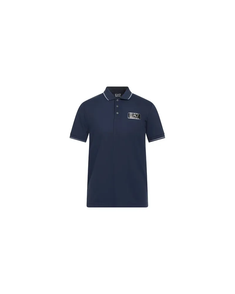 EA7 TOPS - Poloshirtsauf YOOX.COM Marineblau