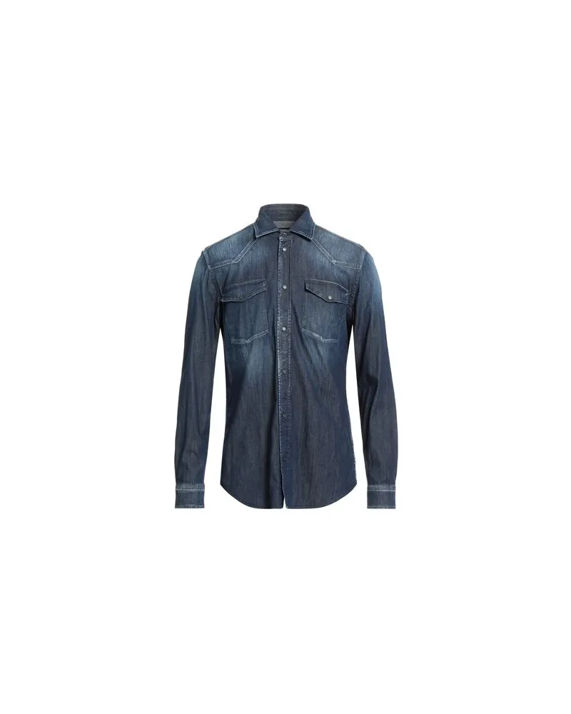 Dondup TOPS - Jeanshemdenauf YOOX.COM Blau