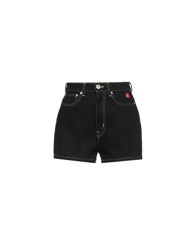 Kenzo HOSEN & RÖCKE - Jeansshortsauf YOOX.COM Schwarz