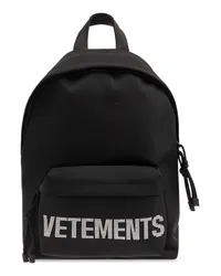 VETEMENTS Rucksack Schwarz