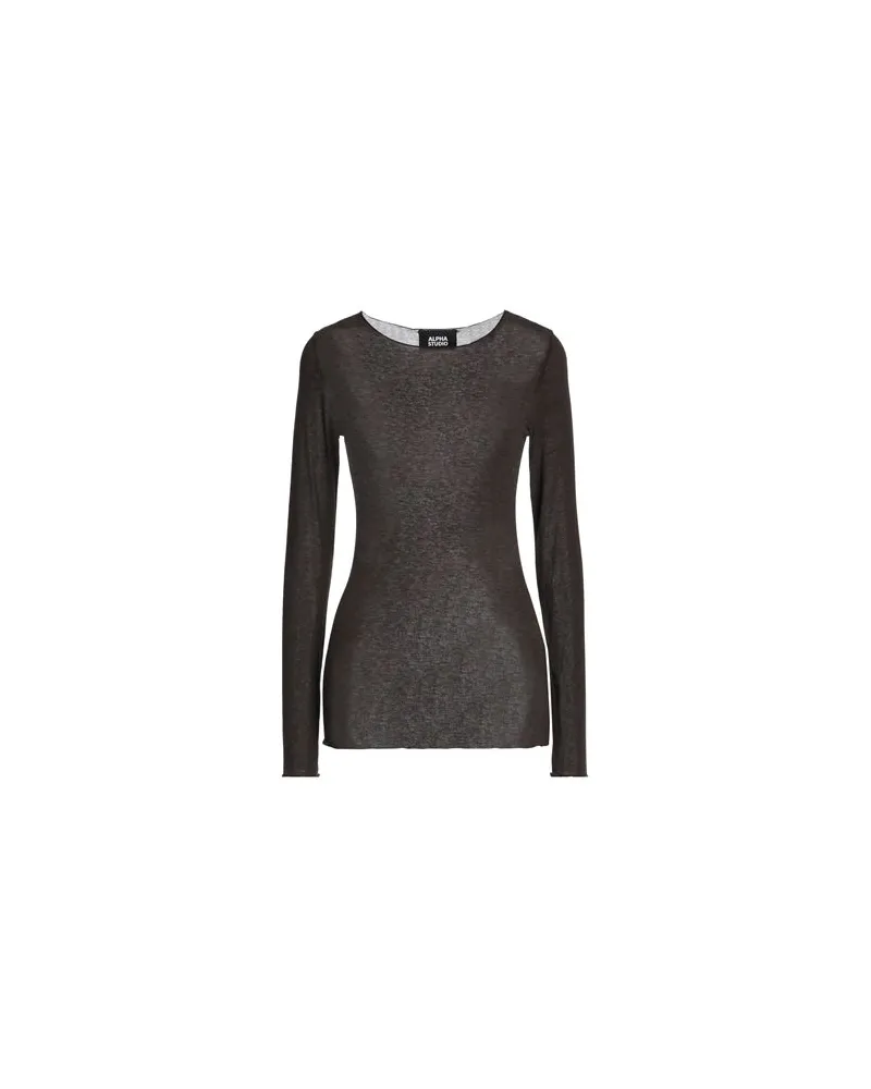 Alpha Studio TOPS - T-shirtsauf YOOX.COM Dunkelbraun