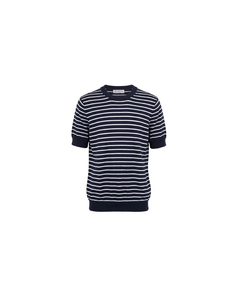 Brunello Cucinelli STRICKWAREN - Pulloverauf YOOX.COM Marineblau