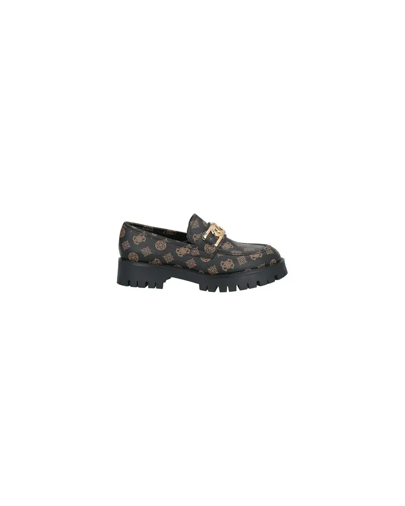 Guess SCHUHE - Mokassinsauf YOOX.COM Dunkelbraun