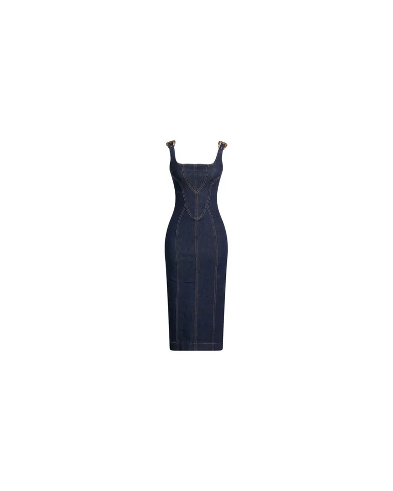Versace Jeans KLEIDER - Midi-Kleiderauf YOOX.COM Blau