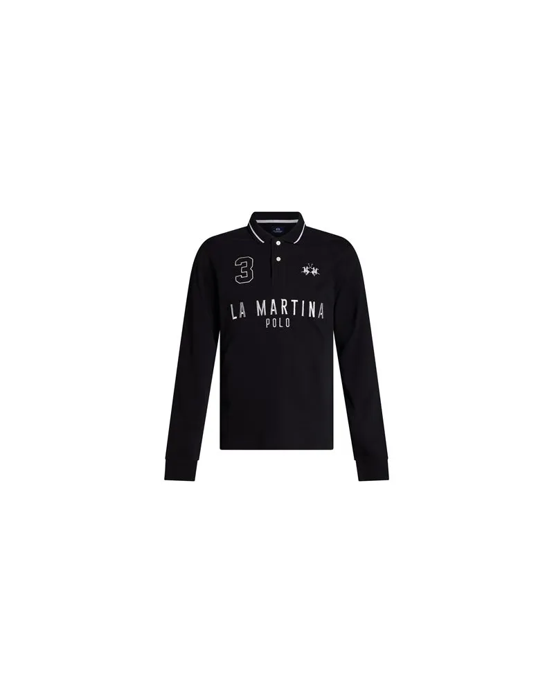 La Martina TOPS - Poloshirtsauf YOOX.COM Schwarz