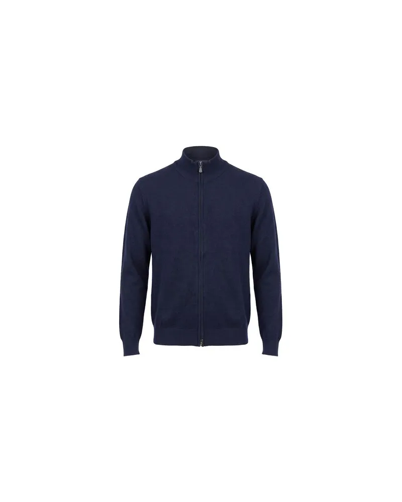 BARBA STRICKWAREN - Strickjackenauf YOOX.COM Blau
