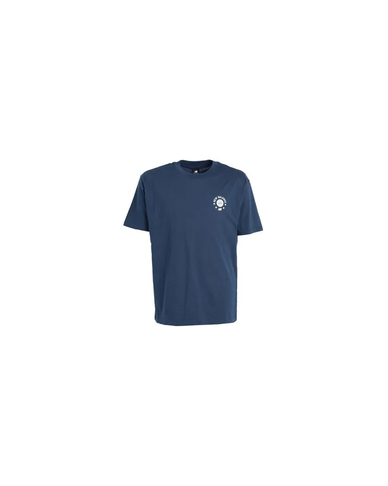 New Balance Hoops Essentials T-Shirt  - TOPS - T-shirtsauf YOOX.COM Marineblau
