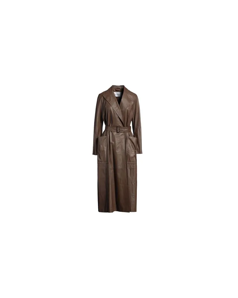 Max Mara JACKEN & MÄNTEL - Jacken, Mäntel & Trenchcoatsauf YOOX.COM Dunkelbraun