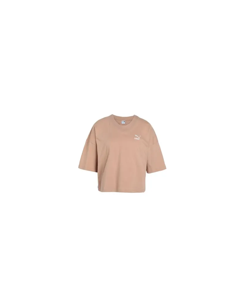 Puma CLASSICS Oversized Tee	 - TOPS - T-shirtsauf YOOX.COM Sand