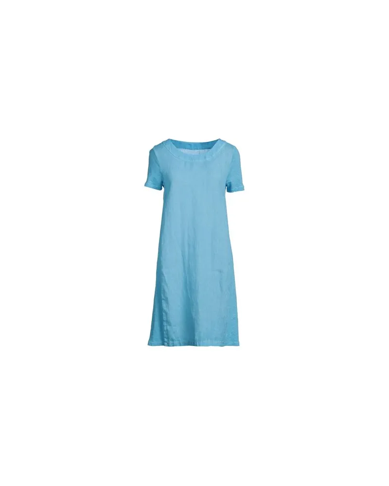 120% Lino KLEIDER - Mini-Kleiderauf YOOX.COM Azurblau