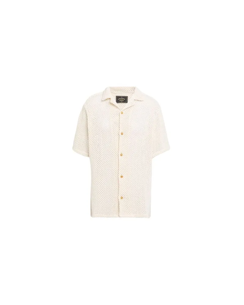 Portuguese Flannel TOPS - Hemdenauf YOOX.COM Cremeweiß