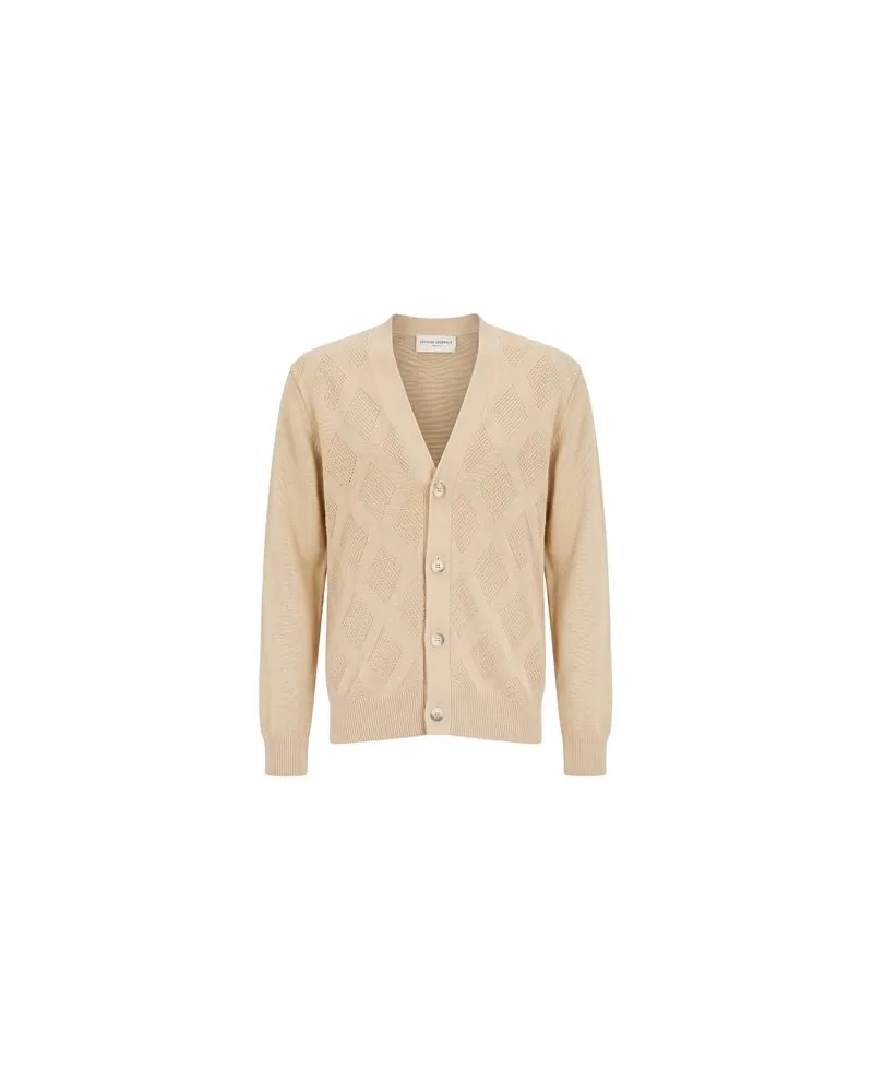 Officine Generale STRICKWAREN - Strickjackenauf YOOX.COM Beige