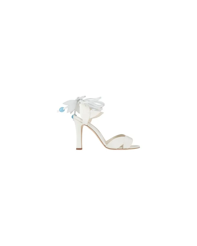 Manolo Blahnik SCHUHE - Sandalenauf YOOX.COM Elfenbein