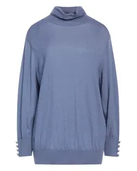 MAX&MOI Rollkragenpullover Taubenblau