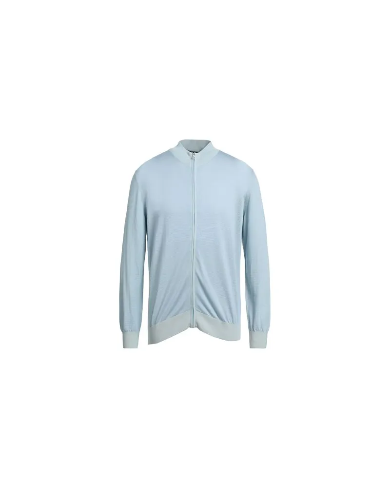 Canali STRICKWAREN - Strickjackenauf YOOX.COM Himmelblau