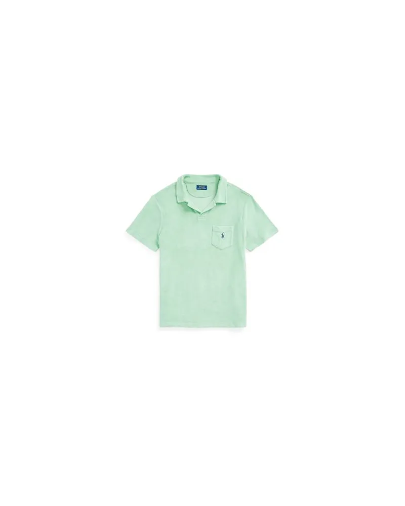 Ralph Lauren CUSTOM SLIM FIT TERRY POLO SHIRT  - TOPS - Poloshirtsauf YOOX.COM Säuregrün