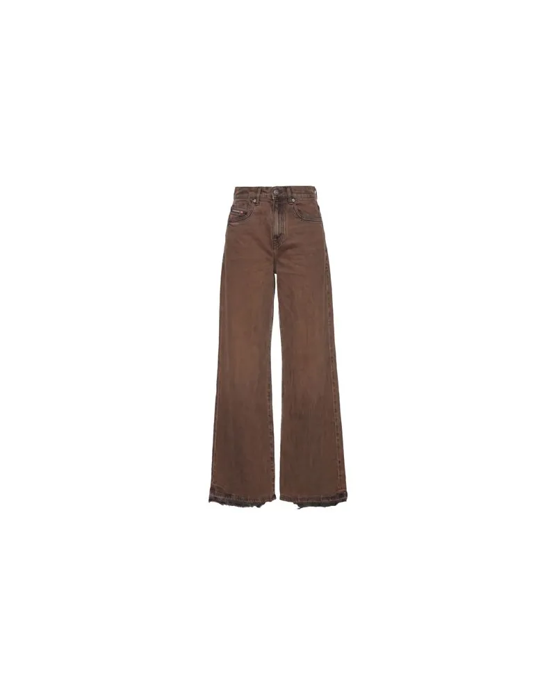 Diesel HOSEN & RÖCKE - Jeanshosenauf YOOX.COM Braun
