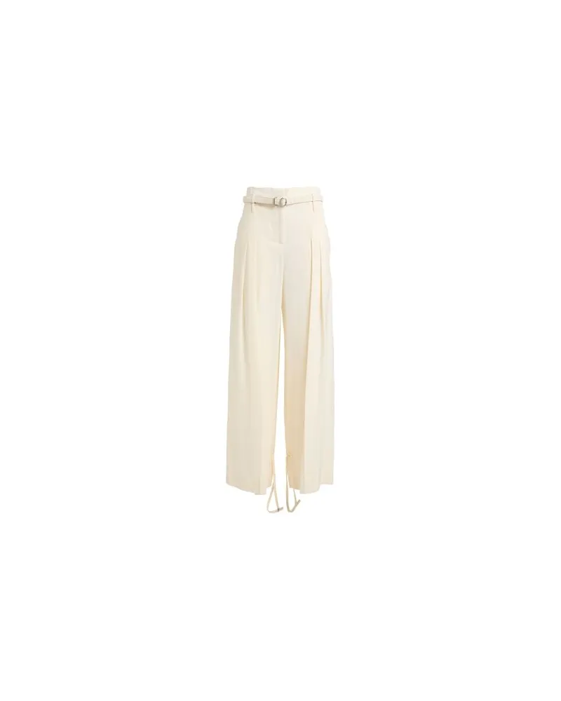 Jil Sander HOSEN & RÖCKE - Hosenauf YOOX.COM Cremeweiß
