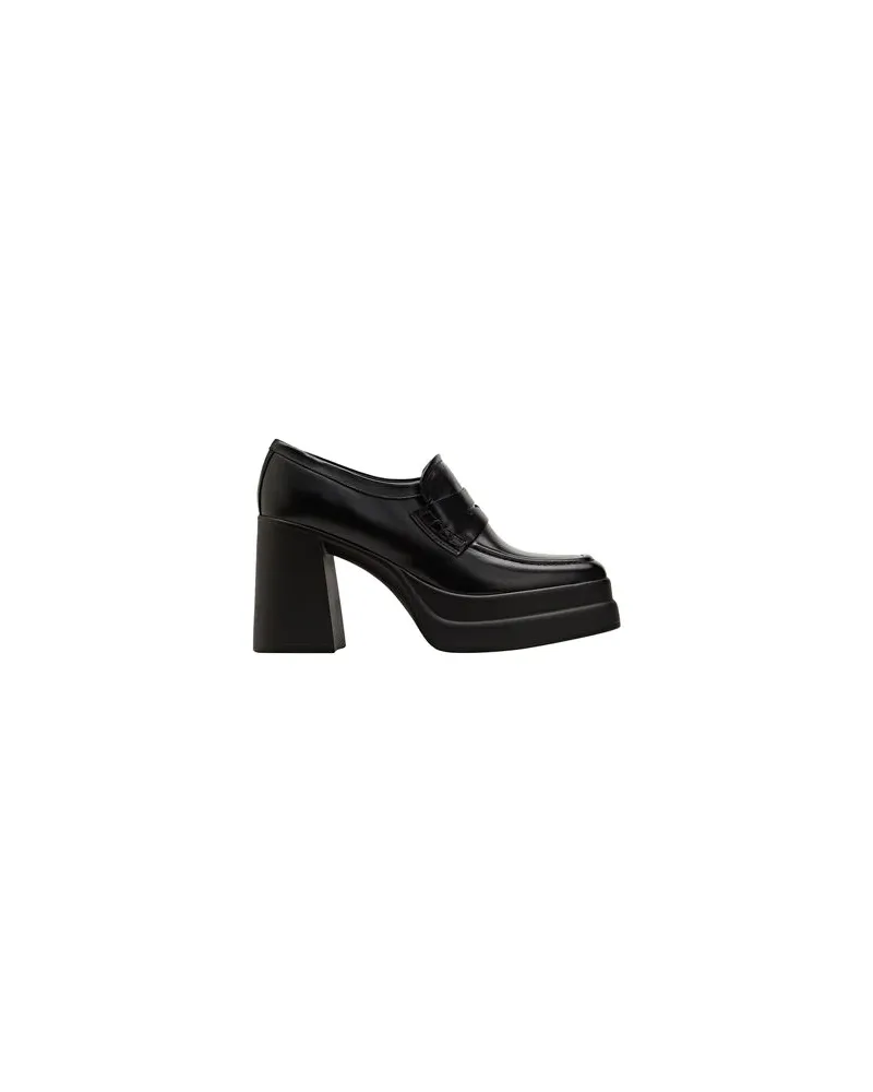 8 by Yoox LEATHER SQUARE TOE PENNY LOAFER  - SCHUHE - Mokassinsauf YOOX.COM Schwarz