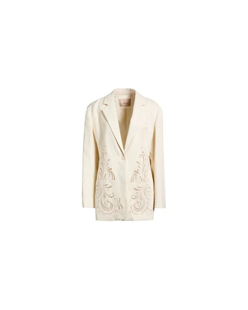 Twin-Set ANZÜGE und CO-ORDS - Blazersauf YOOX.COM Cremeweiß