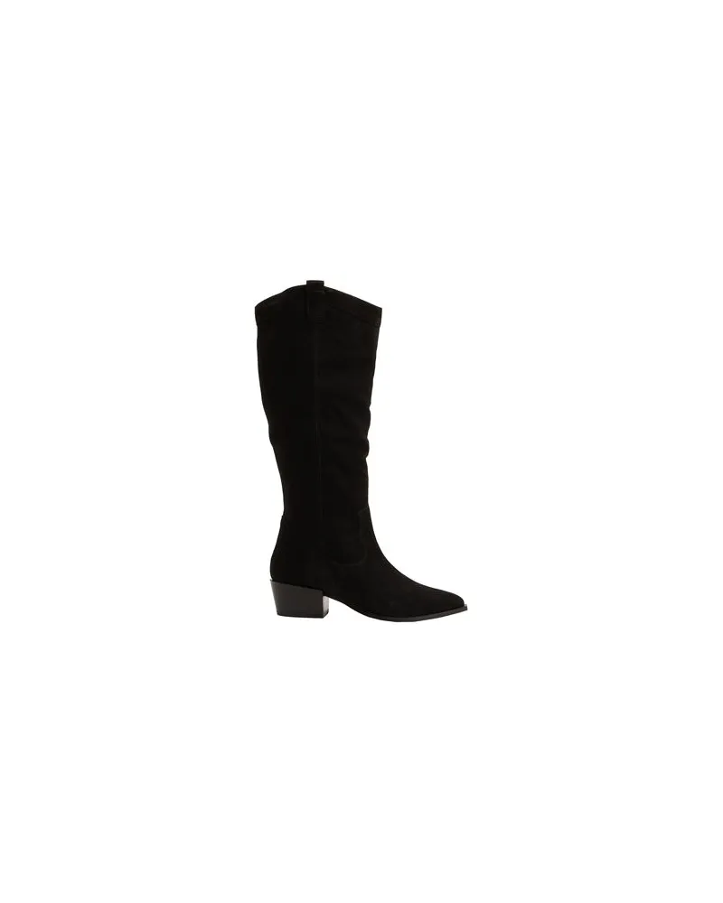 8 by Yoox SPLIT LEATHER WESTERN HIGH BOOT  - SCHUHE - Stiefelauf YOOX.COM Schwarz