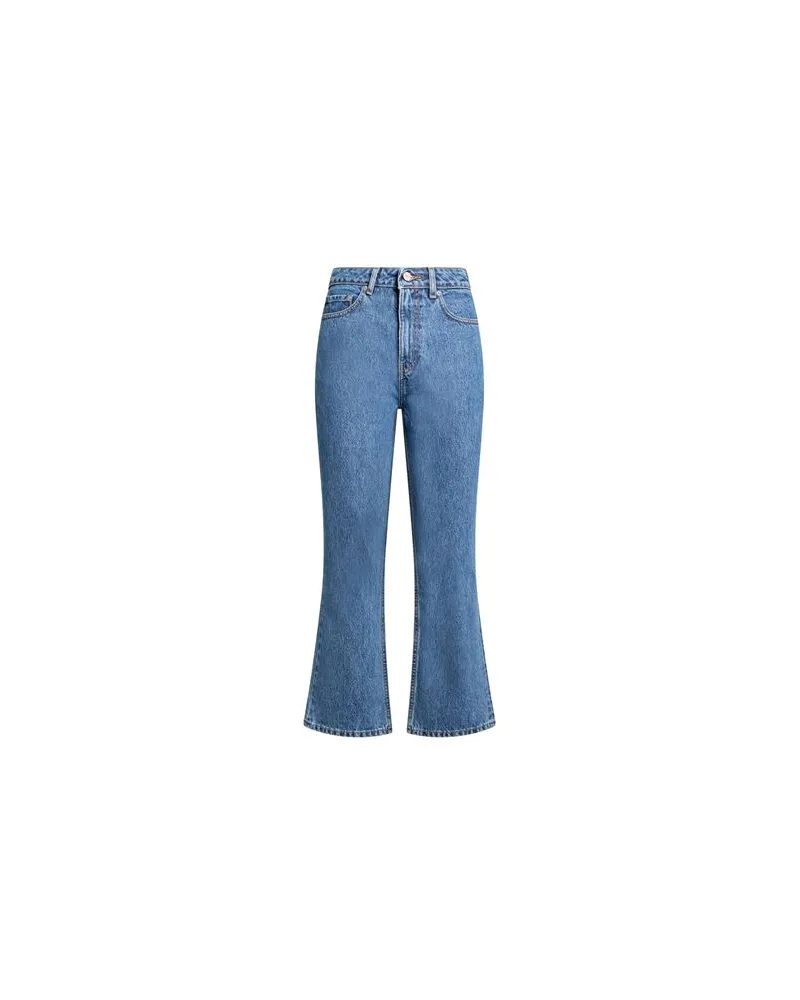 Ganni HOSEN & RÖCKE - Jeanshosenauf YOOX.COM Blau