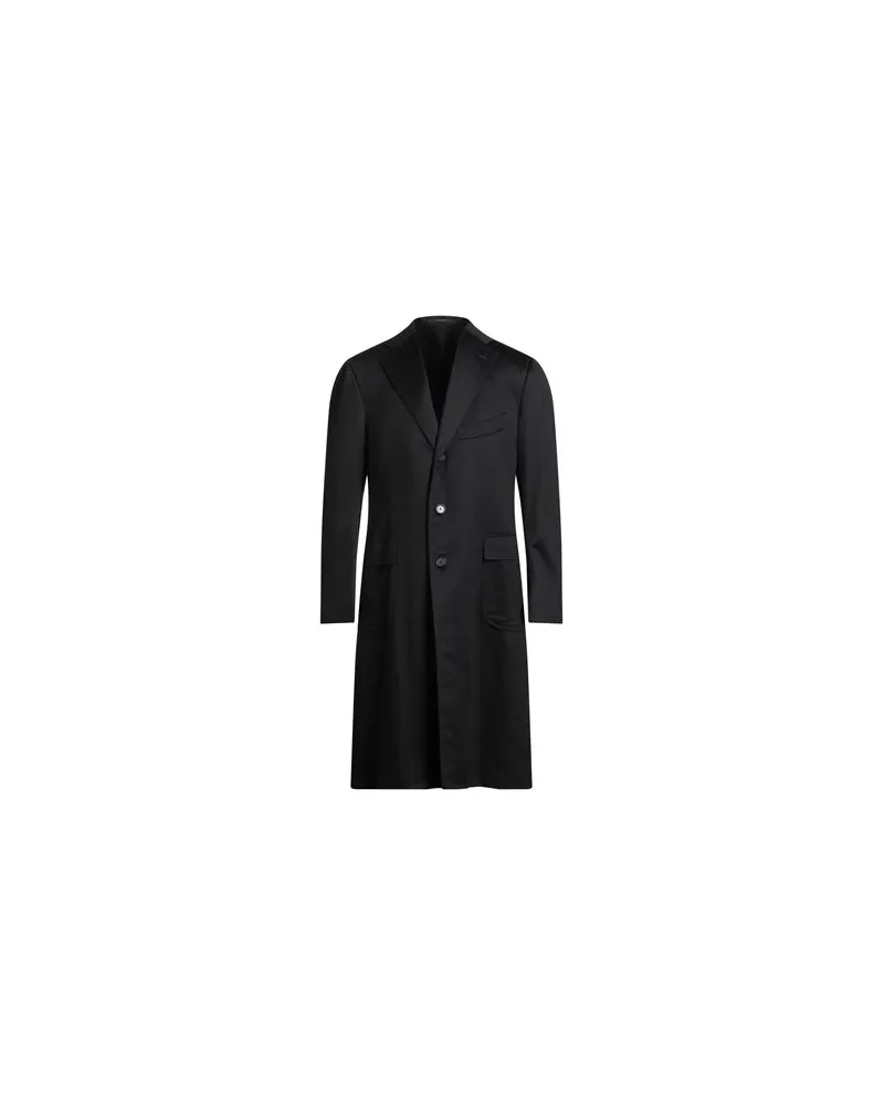Cesare Attolini JACKEN & MÄNTEL - Mäntelauf YOOX.COM Schwarz
