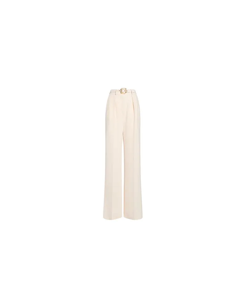 Elisabetta Franchi HOSEN & RÖCKE - Hosenauf YOOX.COM Cremeweiß