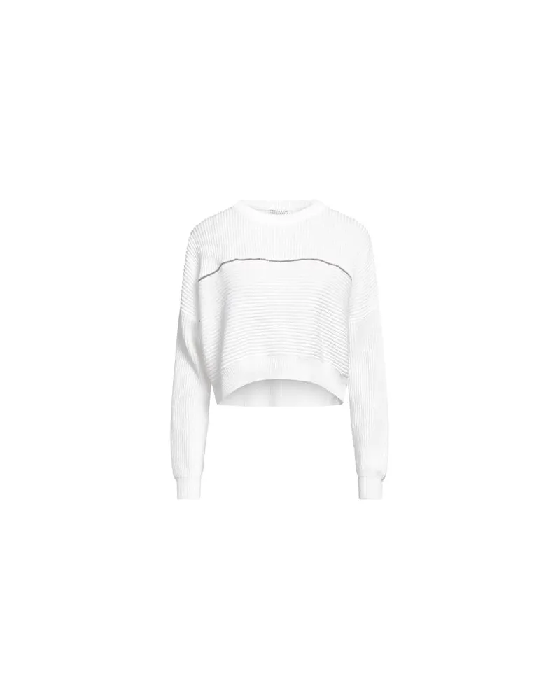 Brunello Cucinelli STRICKWAREN - Pulloverauf YOOX.COM Weiß