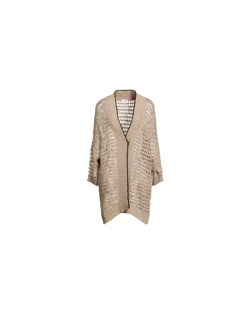 Brunello Cucinelli STRICKWAREN - Strickjackenauf YOOX.COM Sand