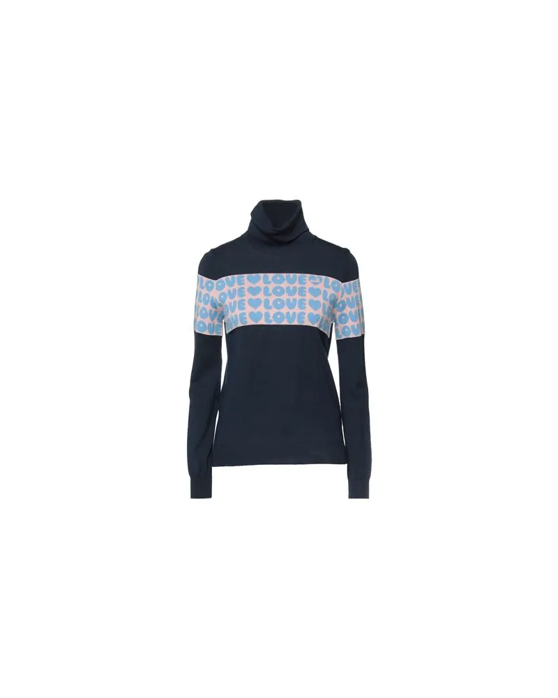 Moschino STRICKWAREN - Rollkragenpulloverauf YOOX.COM Nachtblau