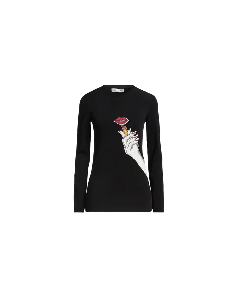 Valentino Garavani STRICKWAREN - Pulloverauf YOOX.COM Schwarz