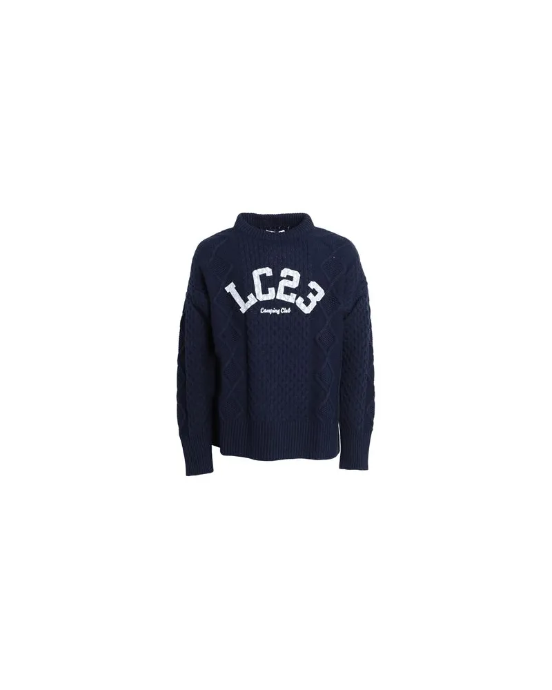 LC23 PRINTED IRISH SWEATER  - STRICKWAREN - Pulloverauf YOOX.COM Nachtblau