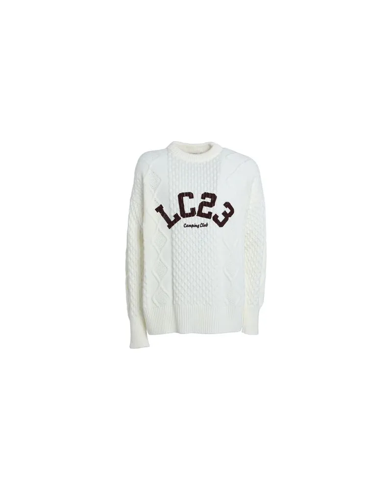 LC23 PRINTED IRISH SWEATER  - STRICKWAREN - Pulloverauf YOOX.COM Elfenbein