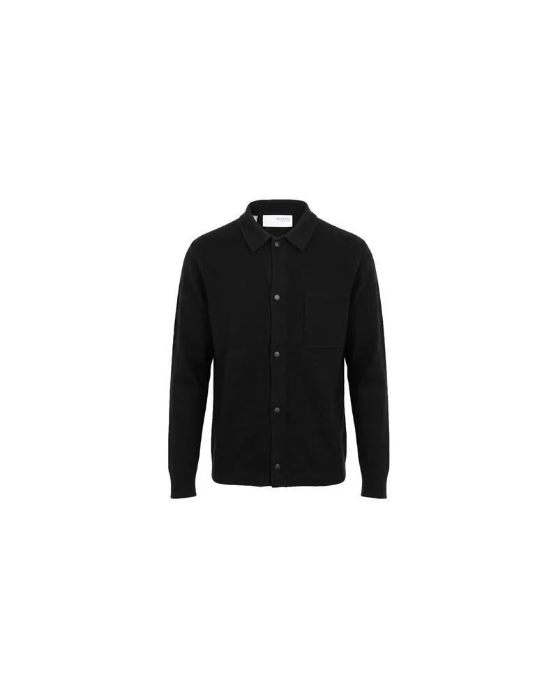Selected Homme STRICKWAREN - Strickjackenauf YOOX.COM Schwarz