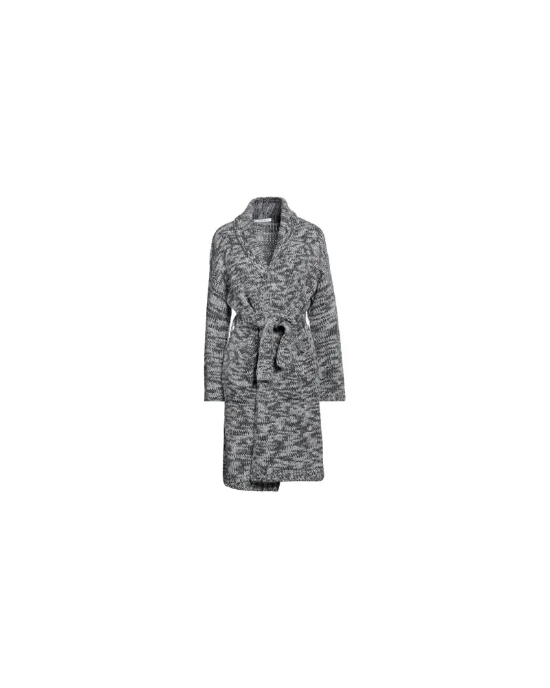 Caractère STRICKWAREN - Strickjackenauf YOOX.COM Grau
