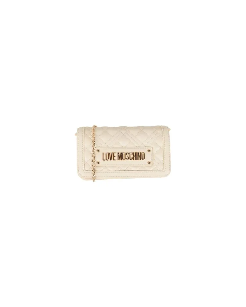 Moschino Kleinlederwaren - Portemonnaies mit Tragriemenauf YOOX.COM Elfenbein