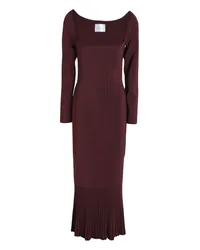 GALVAN GALVAN London Midi-Kleid Bordeaux