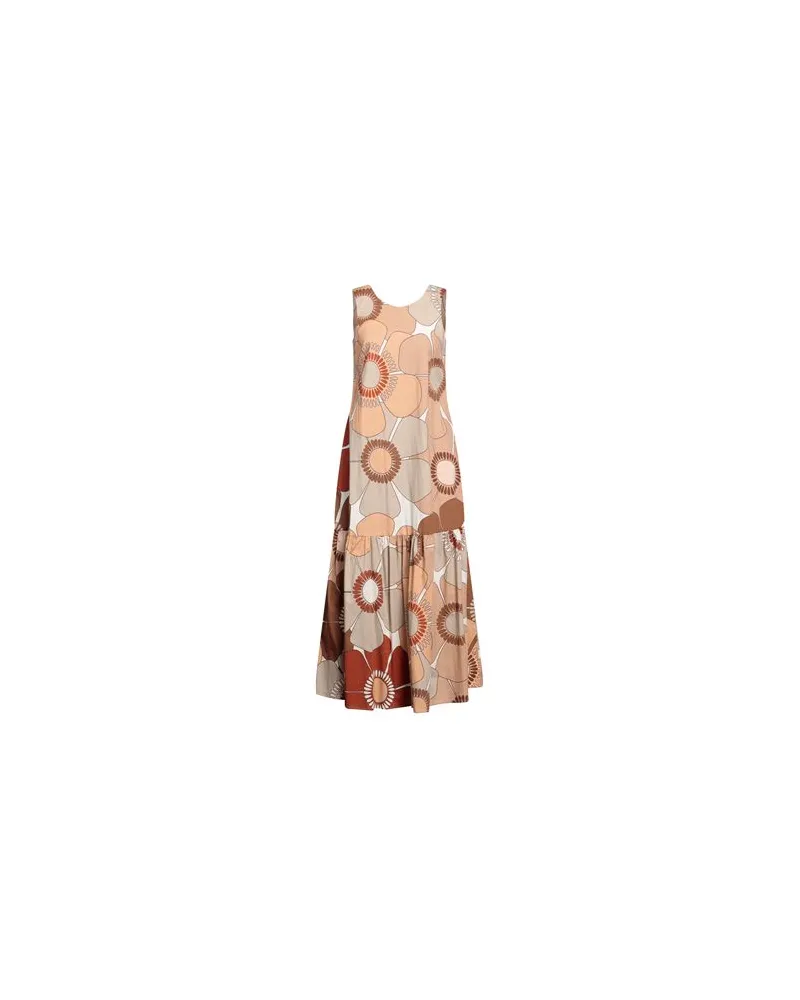 Camicettasnob KLEIDER - Maxi-Kleiderauf YOOX.COM Hellbraun