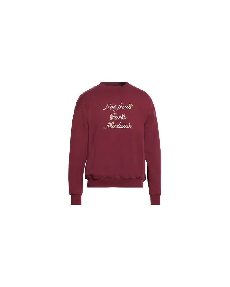 Drôle de Monsieur TOPS - Sweatshirtsauf YOOX.COM Bordeaux