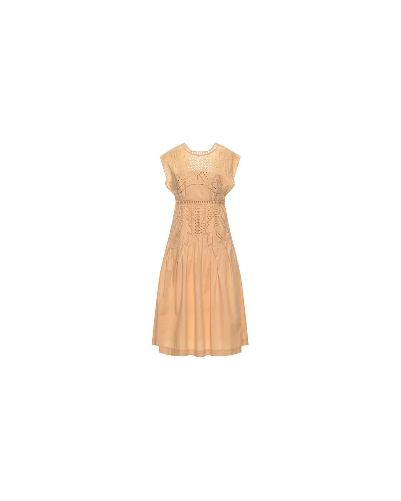 Alberta Ferretti KLEIDER - Midi-Kleiderauf YOOX.COM Pfirsich
