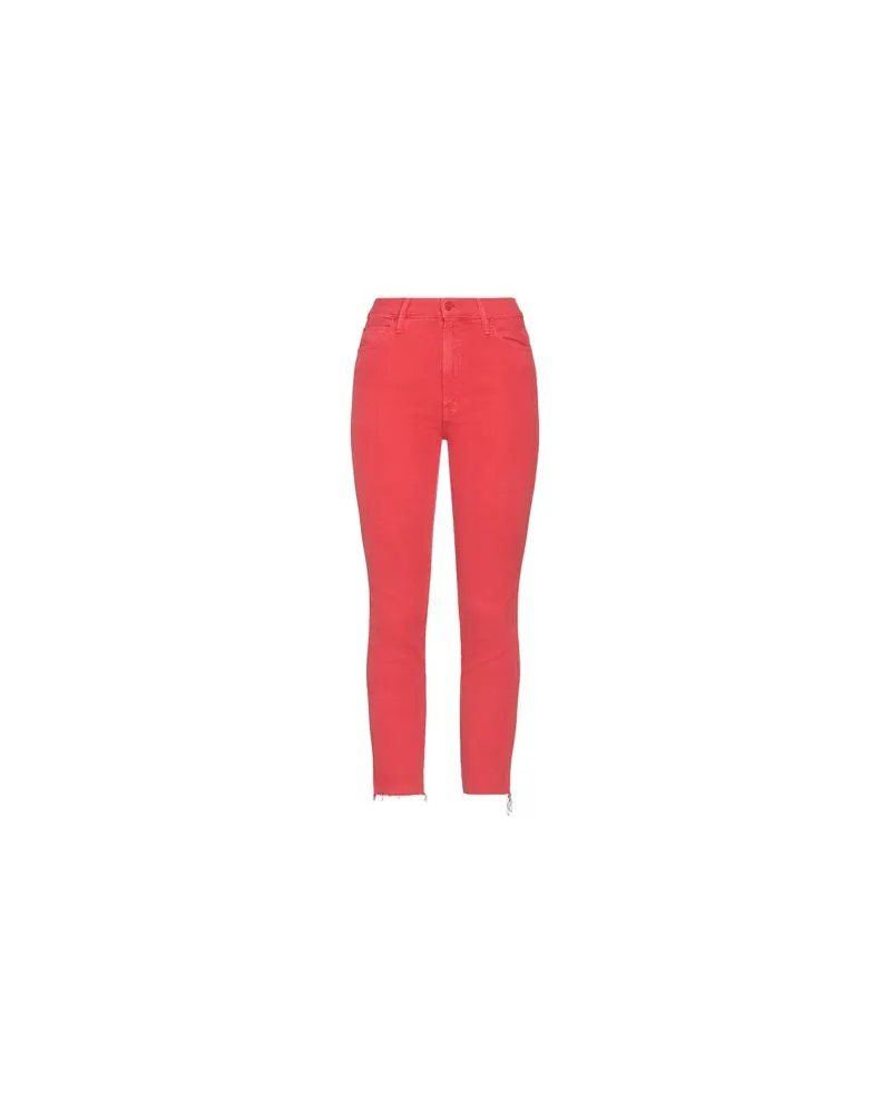 Mother HOSEN & RÖCKE - Jeanshosenauf YOOX.COM Rot