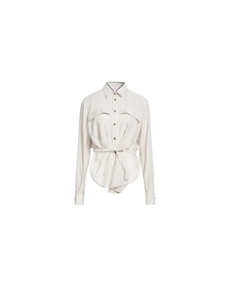 Brunello Cucinelli TOPS - Hemdenauf YOOX.COM Hellgrau