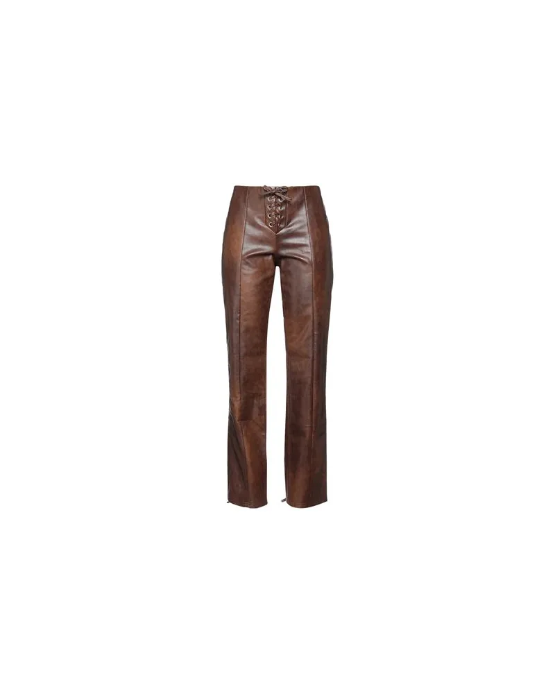 ROTATE Birger Christensen HOSEN & RÖCKE - Hosenauf YOOX.COM Braun